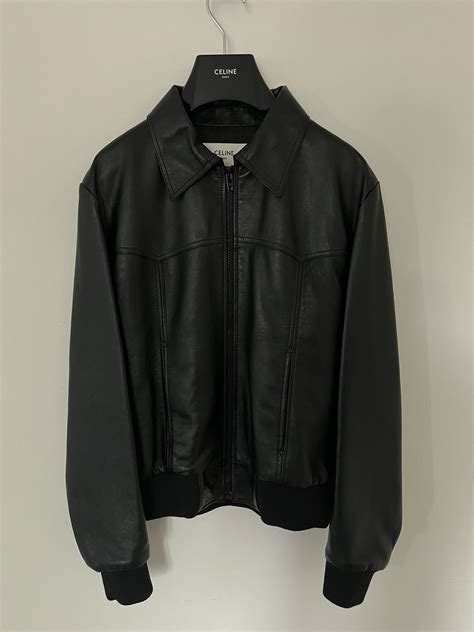 celine western leather jacket|celine corduroy jacket.